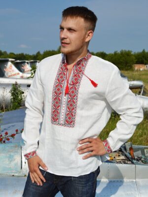 Рубаха Дарислав белая
