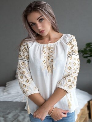 Рубаха Пташка золото